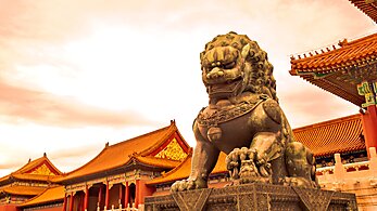 China Forbidden City statue